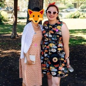 Palm Springs 50s/60s retro style fit&flare dress